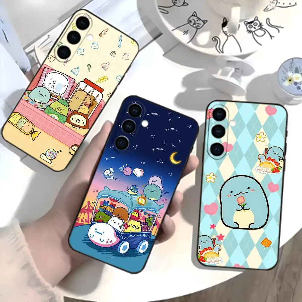 F-Sumikko Gurashi Phone Case For Samsung Galaxy A73,A72,A71,A70,A52,A51 Others Soft Black Cover