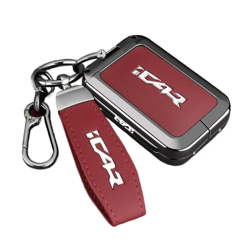 

Zinc Alloy Key Fob Cover for 2026 ICAR Super V23 Pickup Truck - Protective Case Shell with Keychain, Anti-Drop & Scratch Proof