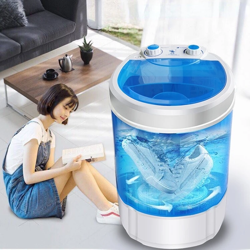 Operated Dry Cleaning Machine Household Water Washing Small Fully Automatic Dehydrating Shoe Washing Machine Visual