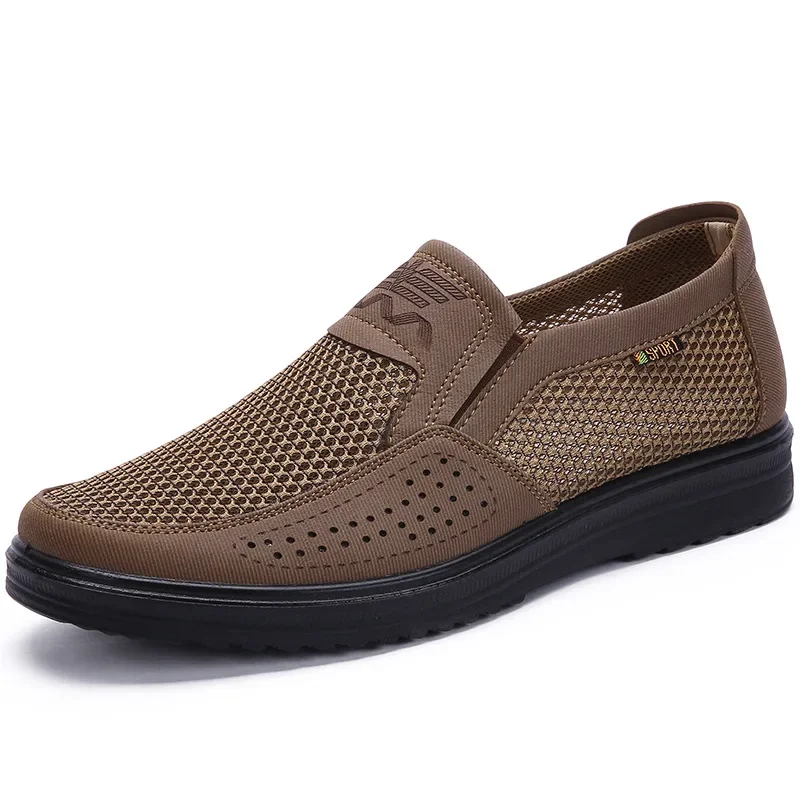 

New Listed New Brand 2022 Men Casual Hot Sales High-End Shoes Summer Mesh for Men Super Light Flats Shoes Big Size # 38-48