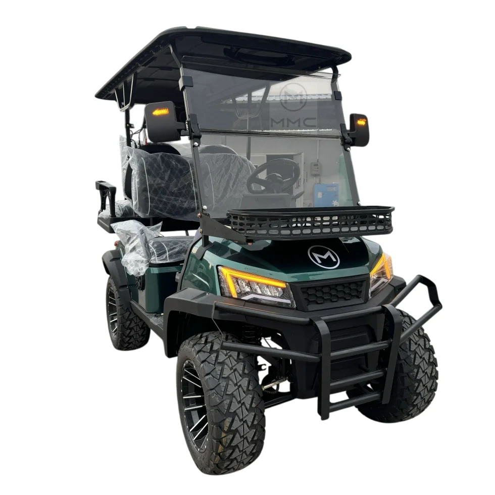 

4-местные охотничьи тележки для гольфа 4x4 на продажу, новинка 2025 года, высококачественная литиевая батарея 72 В