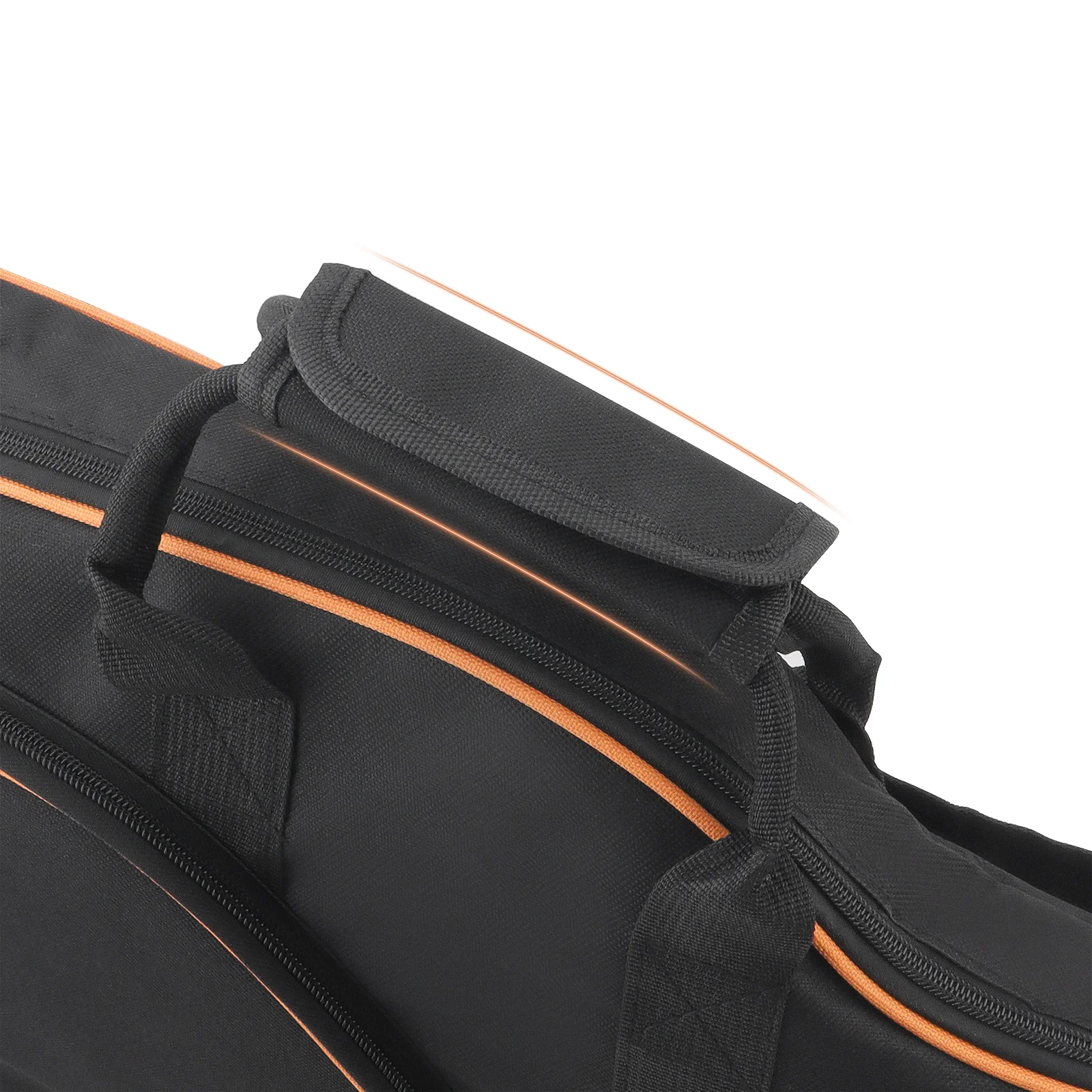 39-48 Zoll Oxford Stoff Pad 8-10mm Baumwolle Verdickung Doppel Riemen E-gitarre E-bass Fall, wasserdichte Abdeckung Rucksack – Detail 7