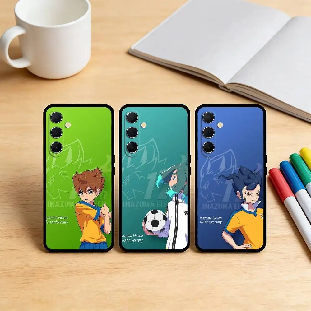 AAA I-Inazuma ElevenS Anime Phone Case For Samsung S25,S24,S21,S22,S23,S30,Ultra,S20,Plus,Fe,Note,10,9,5G Black Cover