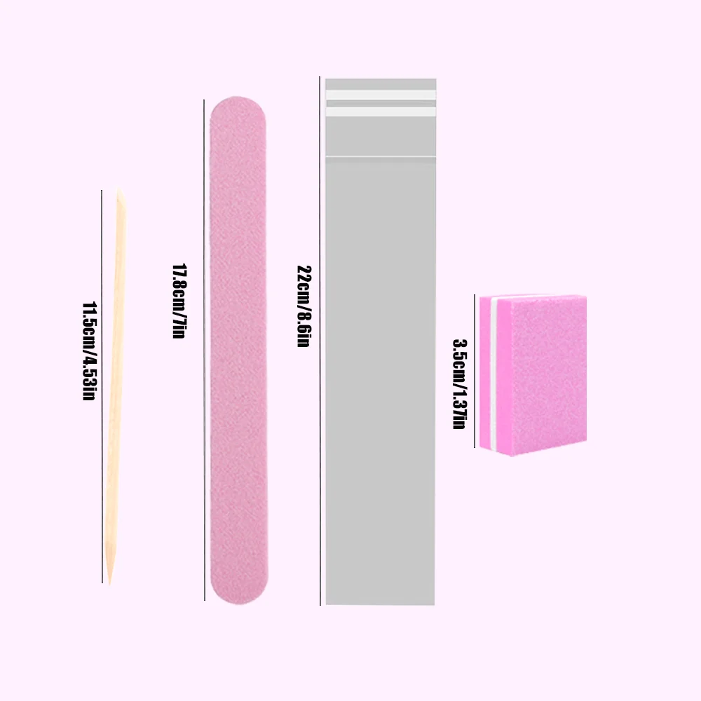 25 مجموعة من أدوات المانيكير للاستعمال مرة واحدة، مجموعة أدوات الأظافر بما في ذلك 25 قطعة من عازلة الأظافر الصغيرة، 25 قطعة من مبرد الأظافر، 25 قطعة من عصا الخشب، حقيبة OPP #4