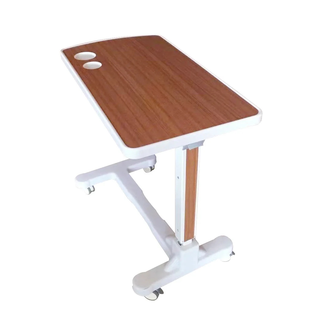 طاولة بجانب السرير هيدروليكية قابلة للتعديل مع عجلات بسعة 25 كجم للاستخدام في المستشفى والمنزلي معدات الإعاقة لكبار السن #2