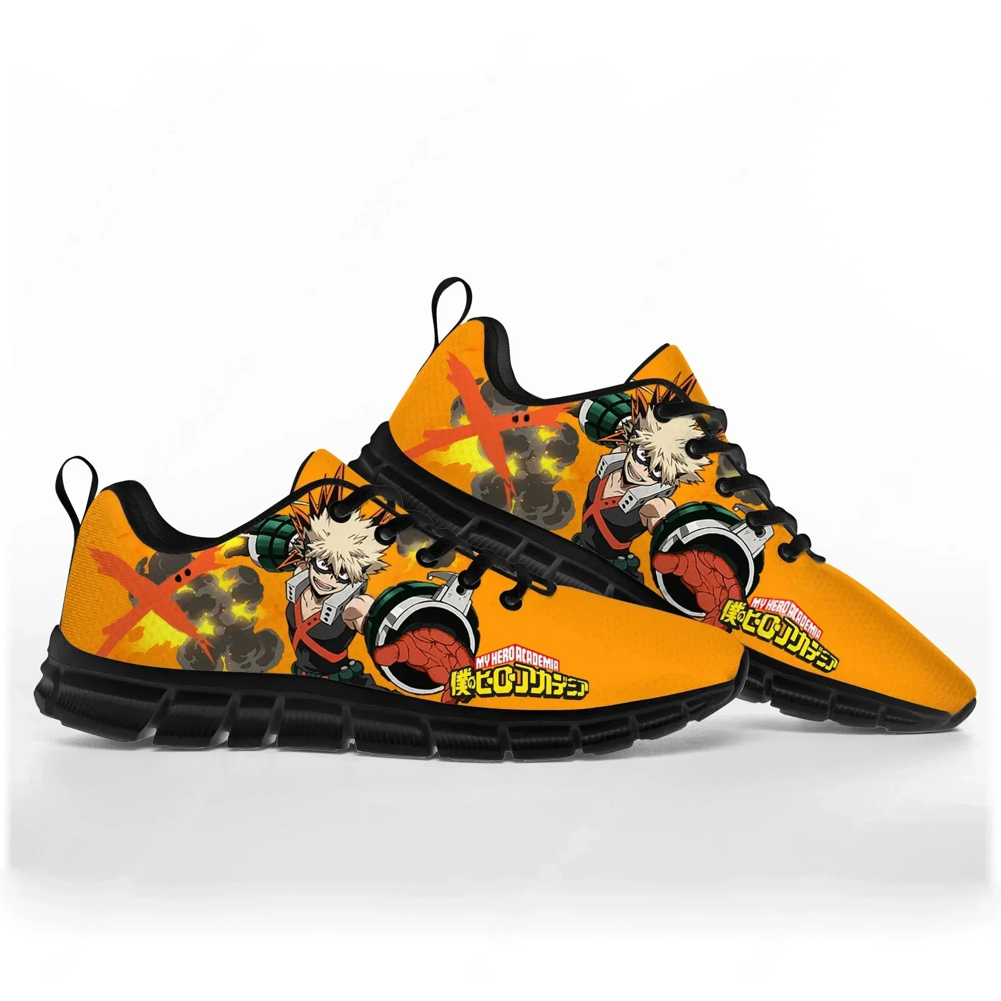 Bakugou Katsuki My Hero Academia, zapatos deportivos para hombre y mujer, zapatillas cómodas, informales, personalizadas, zapatos para parejas de alta calidad