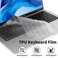 Juste de clavier pour Macbook Air 13 15 Dallas M2 Pro 14 16 M3, protecteur de clavier en silicone, accessoires d'ordinateur portable, A2941 A2485 A2179