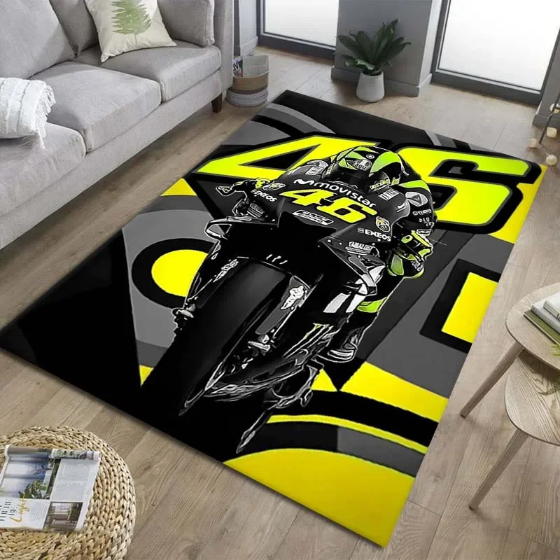 Motorcycle Fleet VR-46 Doormat for Entrance Livingroom Bedrooom Carpet Bathroom Mat Balcony Floor Mats Kitchen Decoration