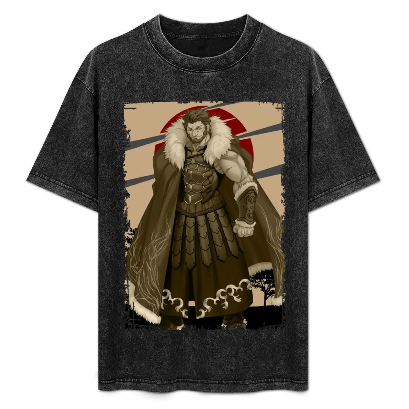 

Iskandar Rider Fate/Zero Fate Zero Feito Zero Retro Landscape Design T-Shirt Big Size Short Sleeve Tee for Men