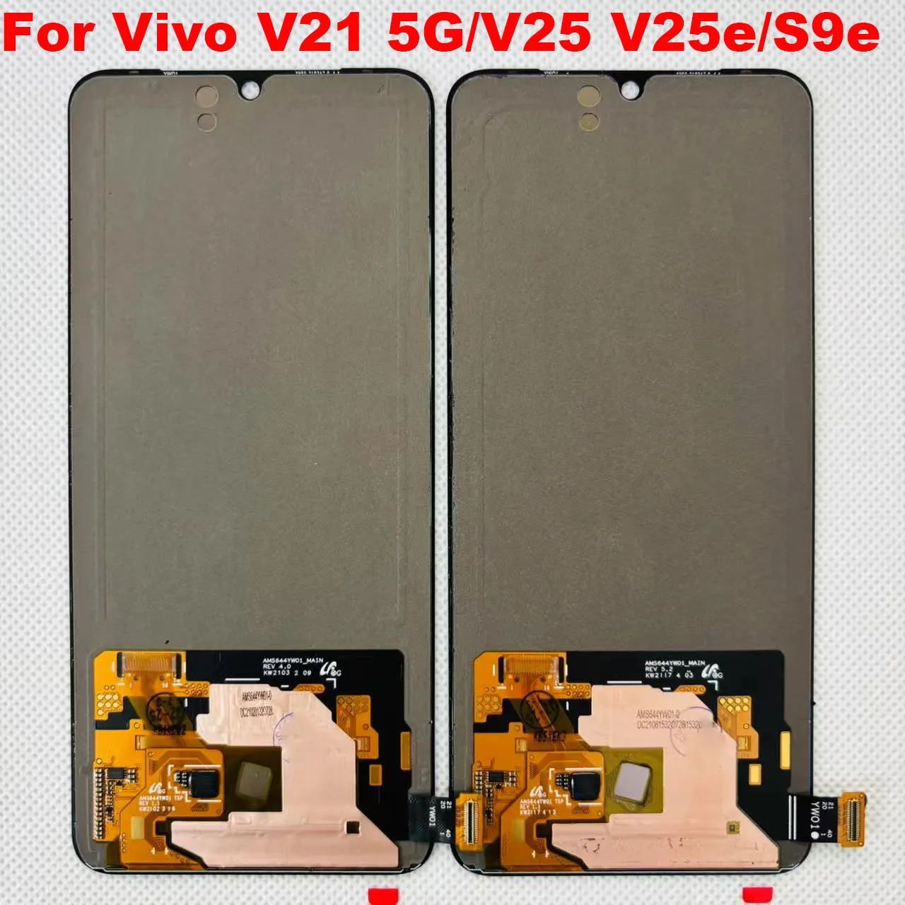 

Оригинальный Amoled для Vivo V21 5G ЖК-дисплей с цифровым преобразователем сенсорного экрана в сборе, замена для Vivo V25 V25e V2201 V2202 дисплей