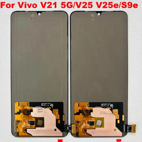 Original Amoled For Vivo V21 5G LCD Display Touch Screen Digitizer Assembly Replacement for Vivo V25 V25e V2201 V2202 Display