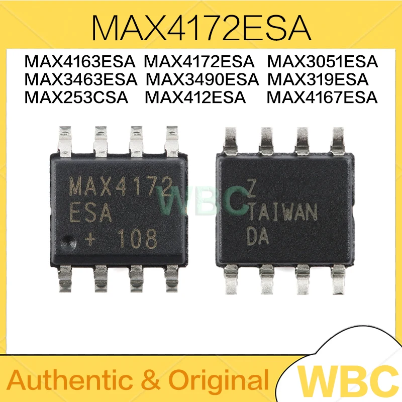 10Pcs MAX253CSA MAX319ESA MAX412ESA MAX3051ESA MAX3463ESA MAX3490ESA MAX4163ESA MAX4167ESA MAX4172ESA MAX253 MAX319 412 3051ESA
