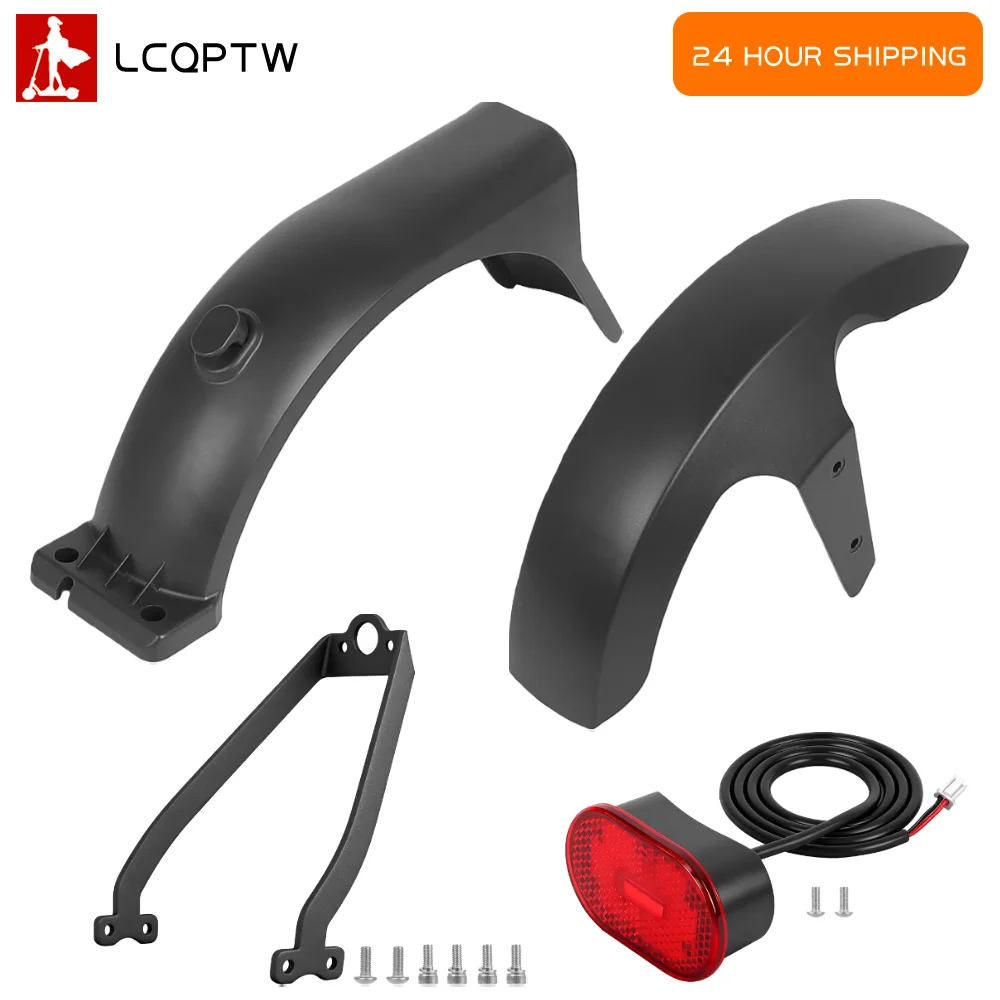 

Front Rear Fender Mudguard LED Taillight Bracket for Xiaomi Mi5 Max Electric Scooter Rear Fender Kit Replacement Accessories
