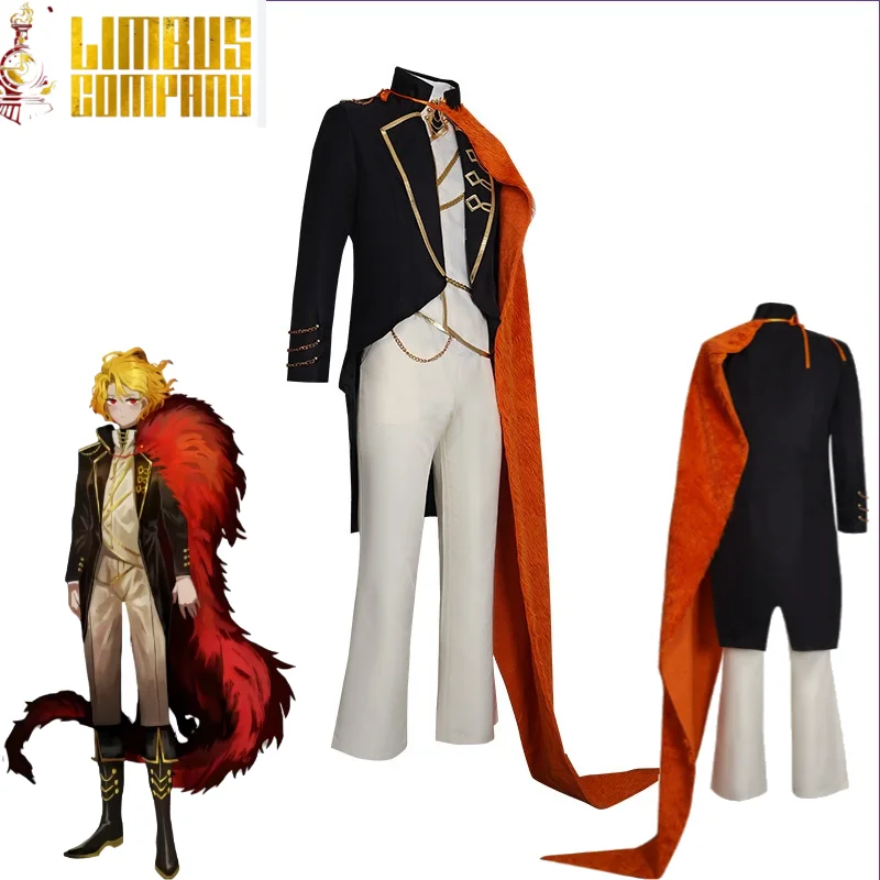 Limbus Company Sancho Cosplay Costume Set Game-Accurate Prince Style Battle Outfit with Cape Wig Set for Anime Game Cosplay view 4