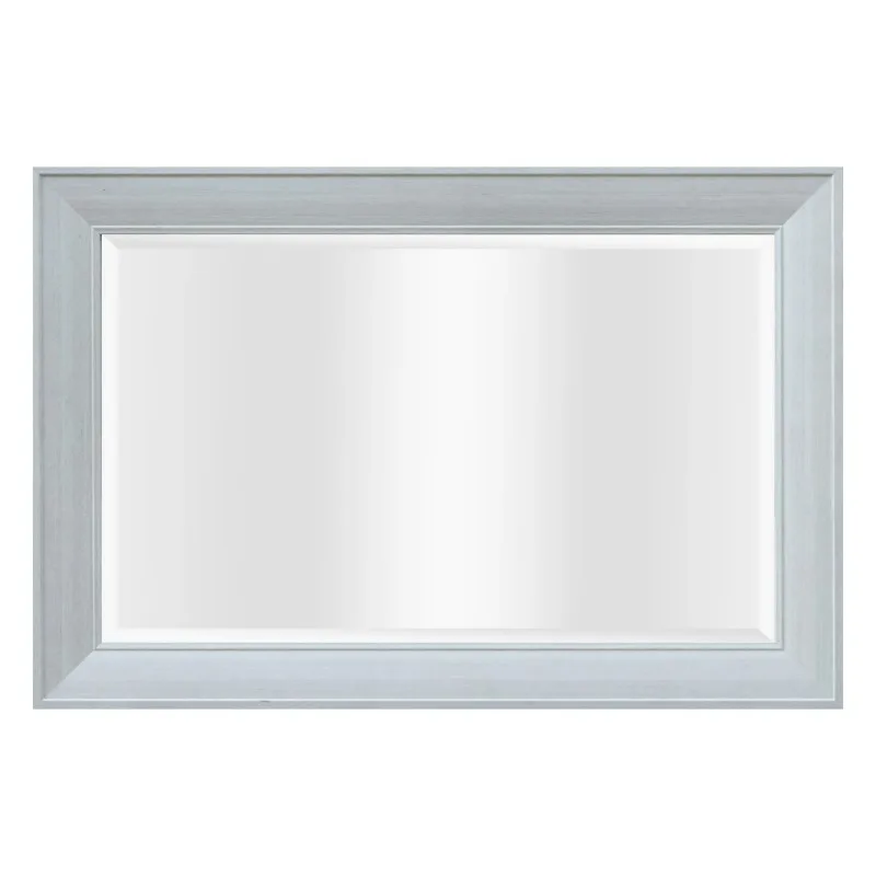 

24" x 36" Modern Rectangle Wall Mirror, Grey