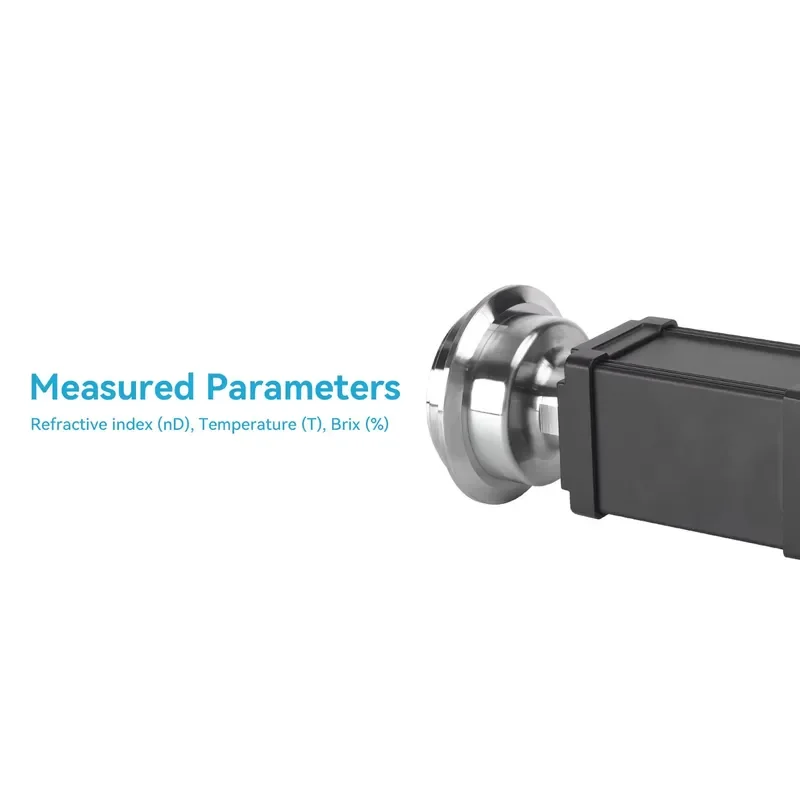 ZHYQ Economical Inline Brix Refractometer IP67 Protection 0.5% Accuracy 1MPa Max Pressure 4-20mA/RS485 Output Beverage