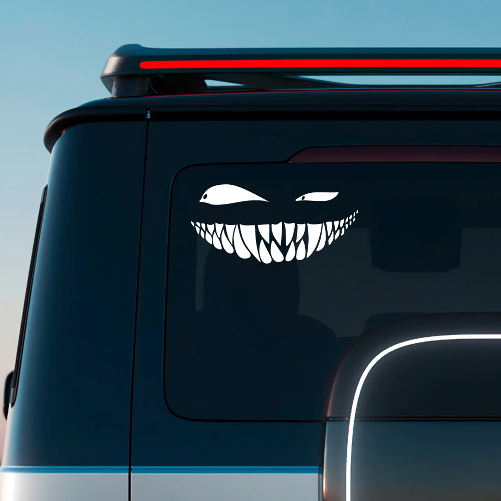 

Halloween Smiling Devil Vinyl Car Decoration Sticker Waterproof Sticker Suitable for Window Bumpers Laptops Motorcycles Helmets
