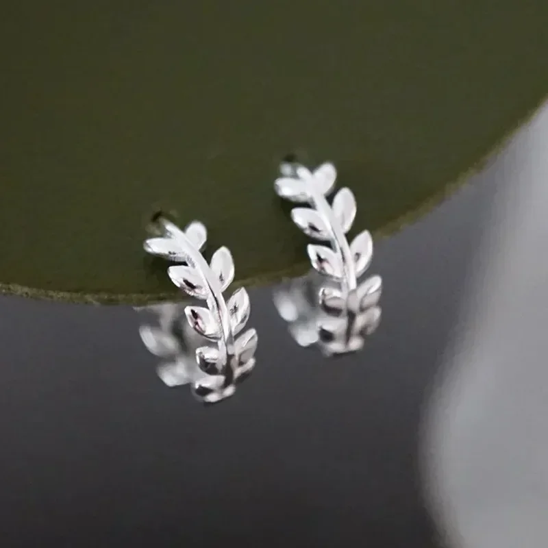 2026 New European and American Leaf Earrings for Women's Daily Wear, Simple and Fresh Countryside Style Jewelry Accessories