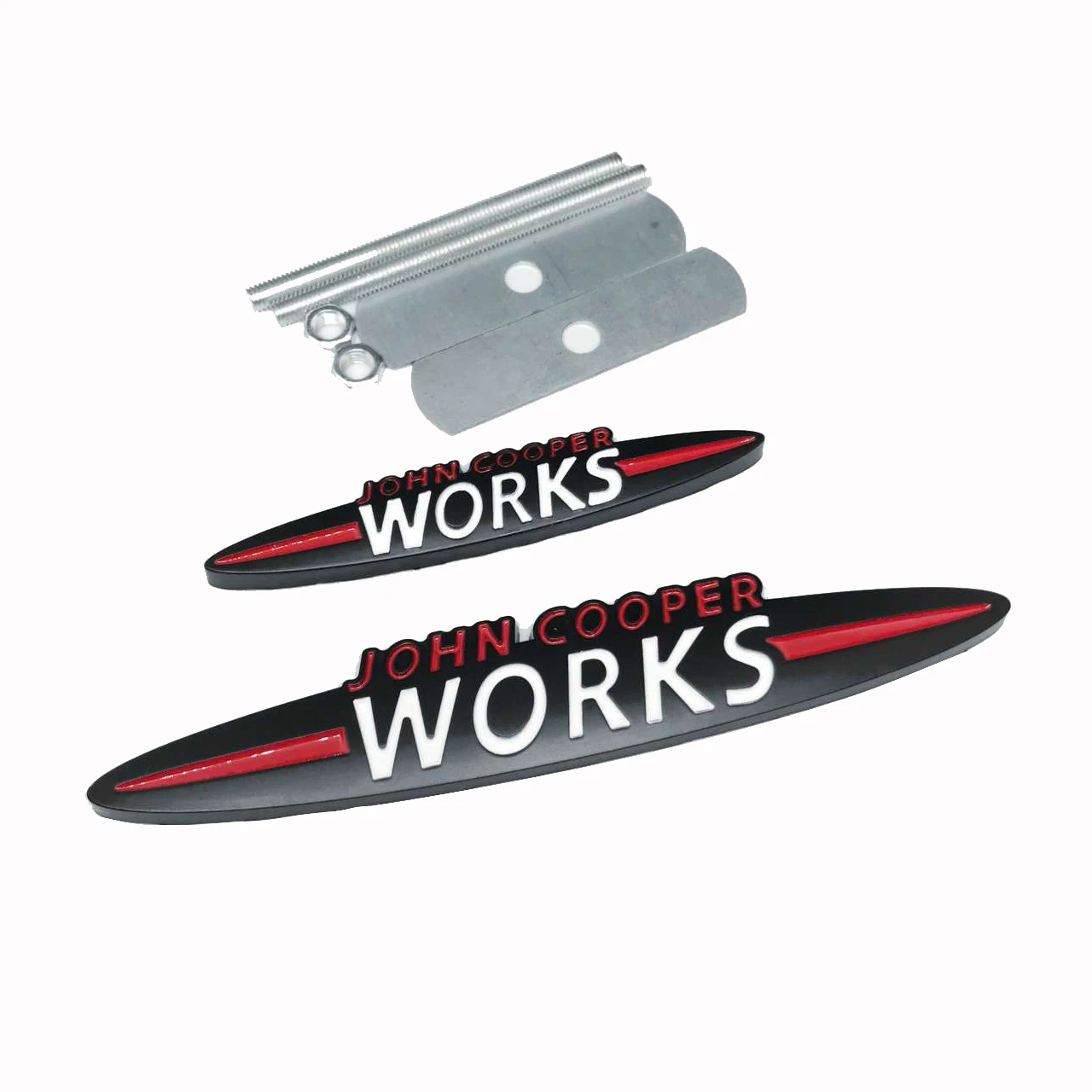 Car John Cooper Works Emblem Stickers Grille Badge For Mini Cooper JCW S F54 F55 F56 F60 R50 R53 R55 R56 R57 R60 R61 Accessories