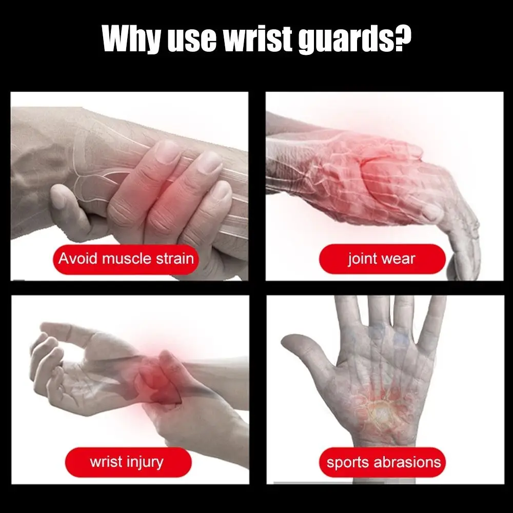 2PCS Polyester Cotton Elastic Wristband Anti Sprain Muscle Protect Carpal Tunnel Brace Elastic Decompression Adjustable