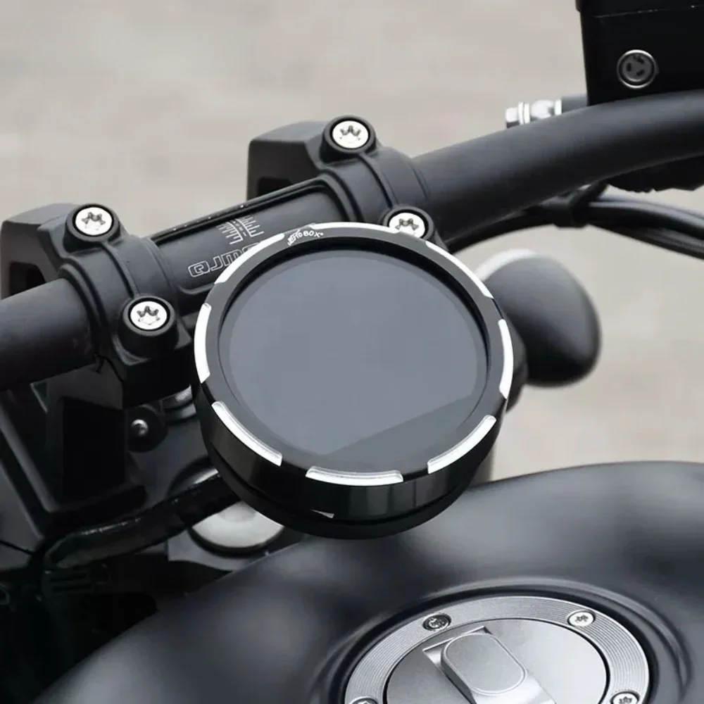 

For QJMOTOR Flash 600 instrument panel decorative cover, aluminum alloy speedometer protective cover modification part