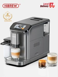 HiBREW macchina per caffè Espresso completamente automatica Cappuccino Milk System 6 varietà di caffè Display tattile intuitivo con smerigliatrice H16
