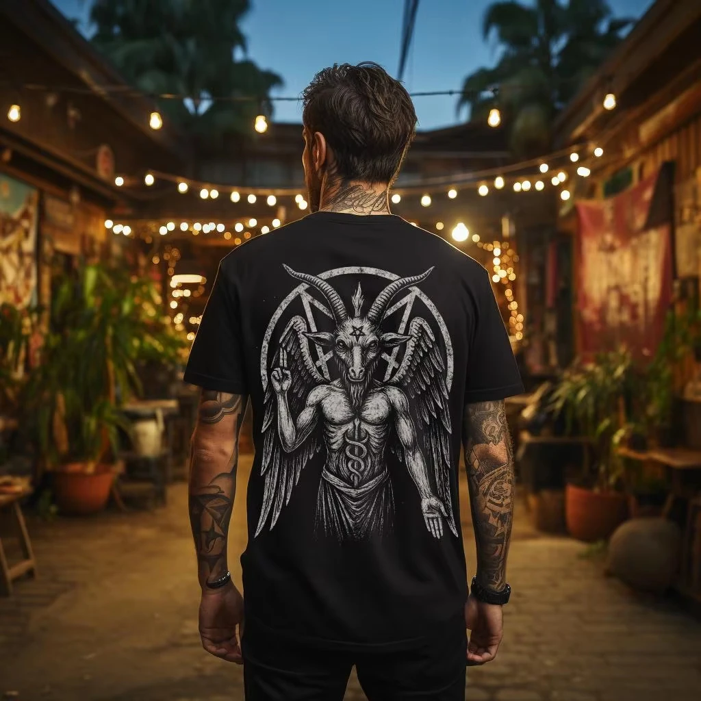 2026 New Black Magic Graphic Men's T-Shirt Cotton O-neck Short-sleeved Tee Summer TShirts Unisex Casual Tshir