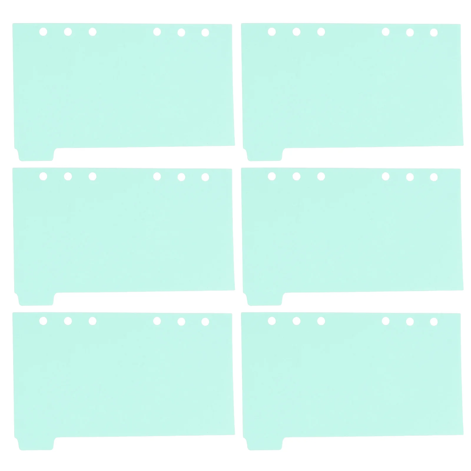 

6 Sheets Index Divider Pages A6 Purple PP Notebook Supplies Cute Binder Dividers Separator Tabs Efficient Organization Simple