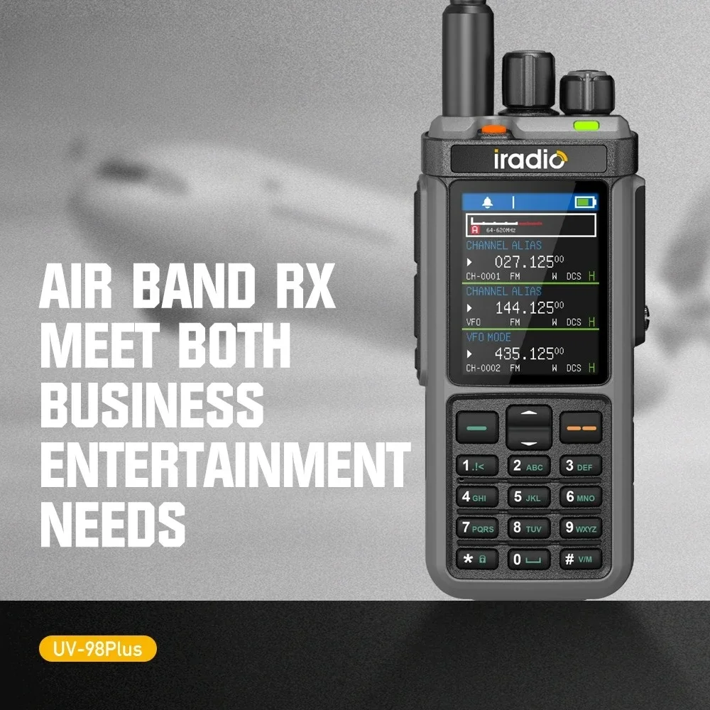 Горячая распродажа 2025 года, горячая распродажа 2025 года, самая продаваемая рация Iрадио UV-98 Plus, 10 Вт, двусторонняя портативная рация