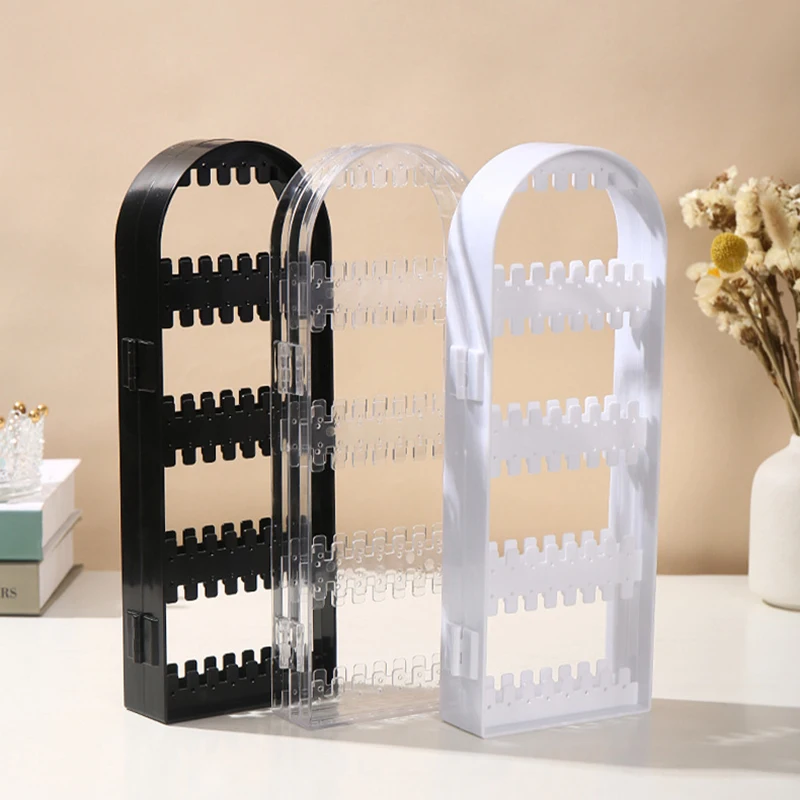 Earring Display Stand 120/180 Plastic Holes Creative Plastic Folding Screen Jewelry Earrings Jewelry Display Stand