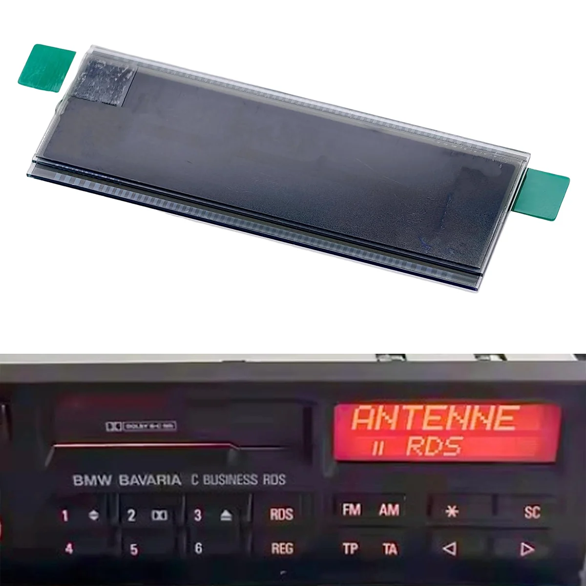 Car Radio LCD Repair Display for BMW E28 E30 E31 E32 E34 E36 Bavaria C Business RDS Ke-92zbm Screen Pixel Missing Repairing Part
