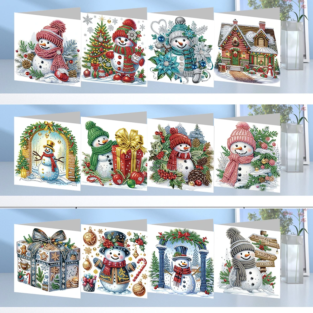 

DIY Resin Diamond Greeting Card Craft Kit Colorful Handcrafted Diamond Painting Welcome Card for Creative Home Decoration