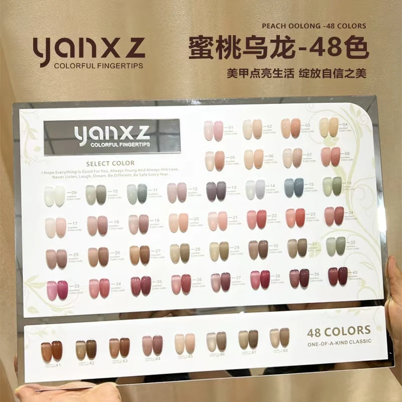 YANXZ Multicolour 48 colors Nail gel set Popular Nail art kit Nail salon 2024 New Fashion Hot item Non-toxic Uv gel Wholesale