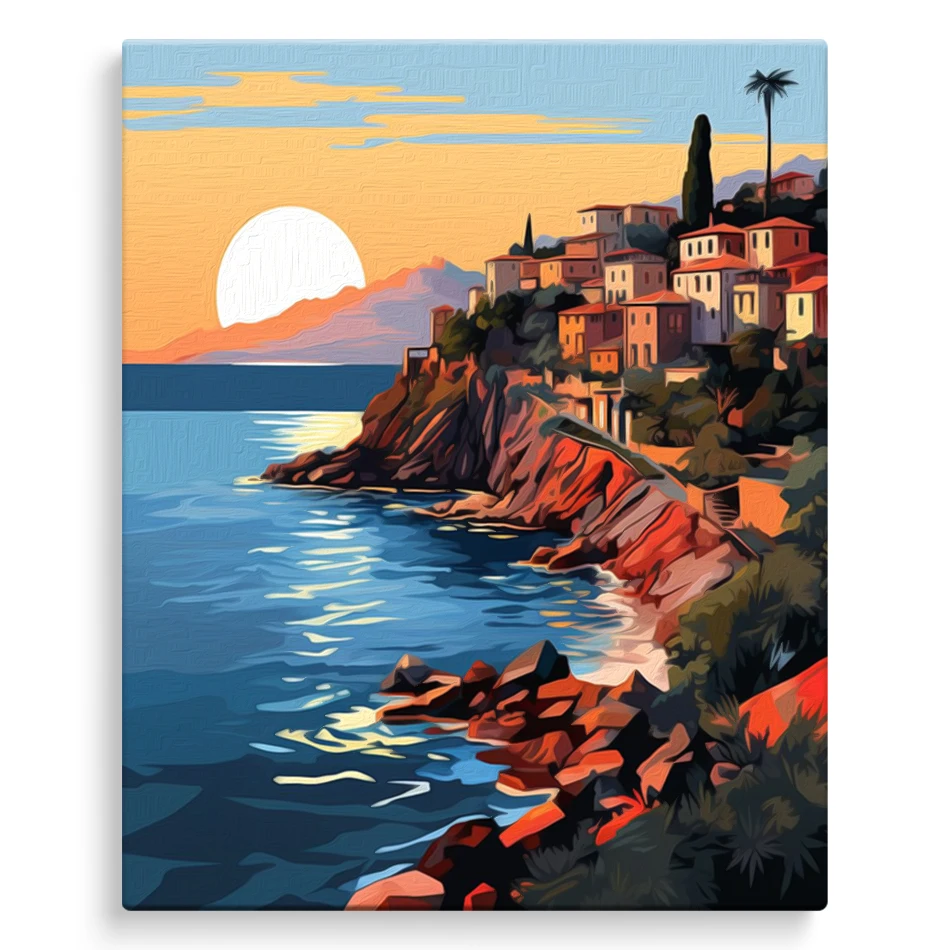 

SDOYUNO Painting By Numbers Coloring For Adults On Canvas City Seascape Personalized Gift Arts Crafts Handmade Diy Set Wall Art