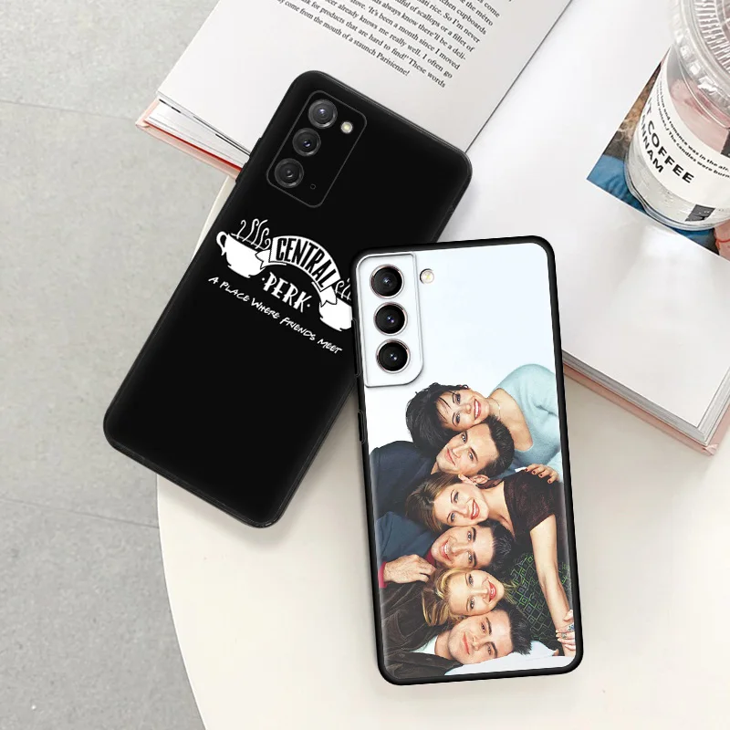 Phone Cases For Samsung S24 Plus Note20 Ultra S23 FE S22 S21 S20 Friends Central PERK Coffee Galaxy S10 Soft Shell Case Cover