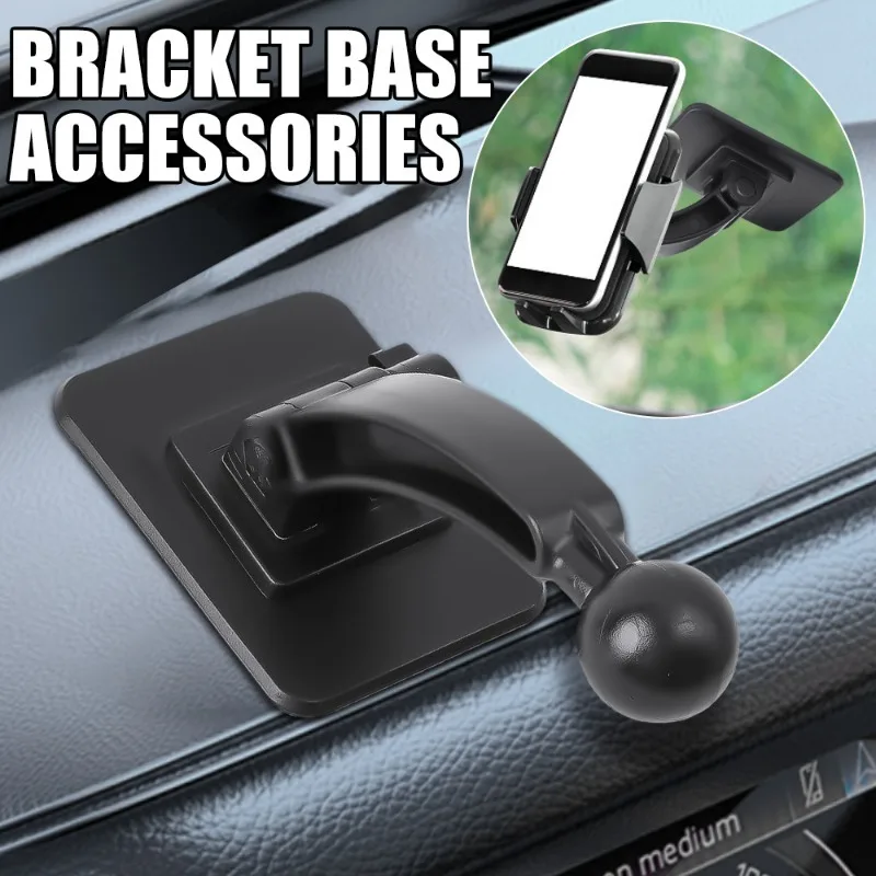 17mm 360 Rotating Self Adhesive Base Car Dashboard Mount Phone Holder Bracket Parts Wireless Charging Stand for Auto Windshield