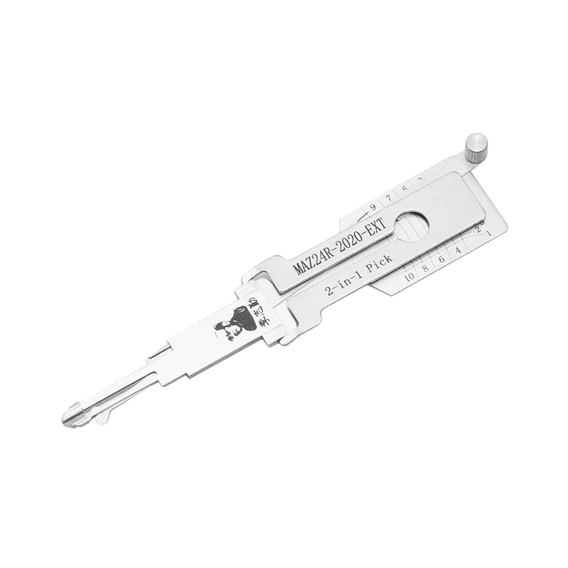 LISHI MAZ24R-2020-EXT 2-in-1 Lock Pick Decoder Ignition Locksmith Tool for Mazda After 2024 Key Models Flat Milling