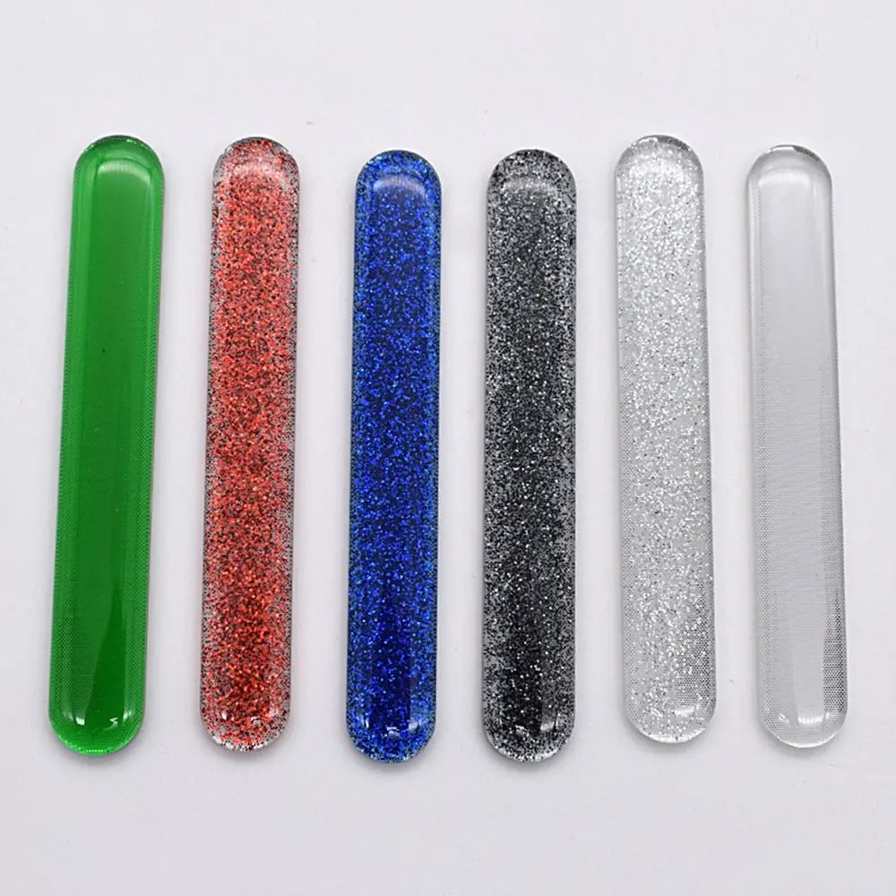 Nano Glass Nail File Professional Durable Glitter Nail Polishing Strip Smoothing Colorful Polishing Stick Manicure Tool