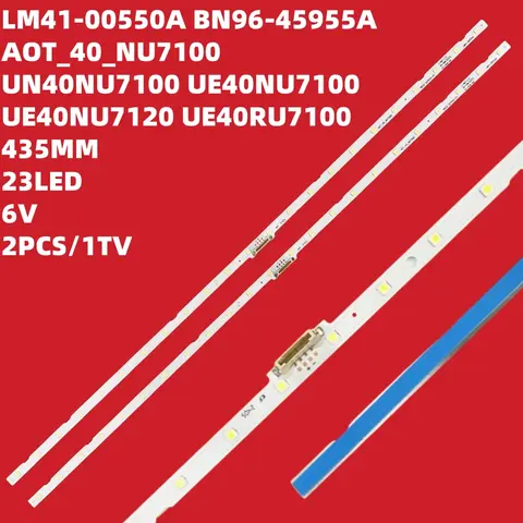 UE40NU7100 UN40NU7100 40NU7100 NU7100 UE40NU7125 UE40NU7190 UE40NU7180 AOT_40_NU7100F LM41-00550A 00549A के लिए LED स्ट्रिप 8 best sales एनयू7100 - №3