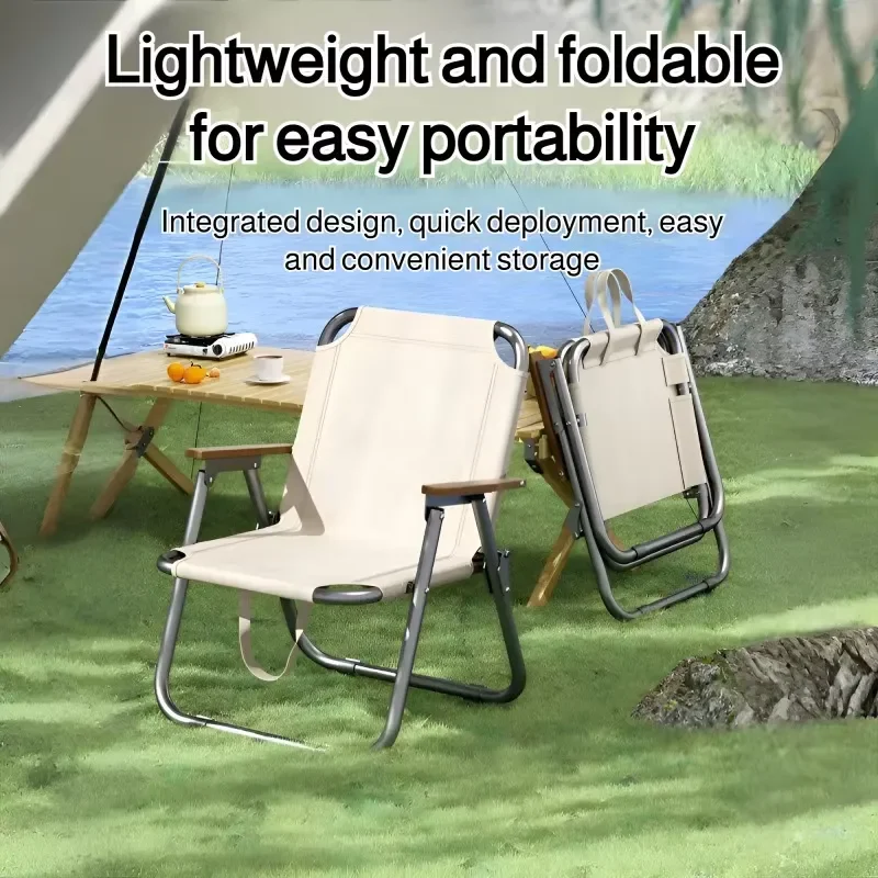 Picnic Beach Folding Chair, Ultra-Lightweight Portable Camping Fishing Seat, Outdoor Compact Durable Chair,Comfortable