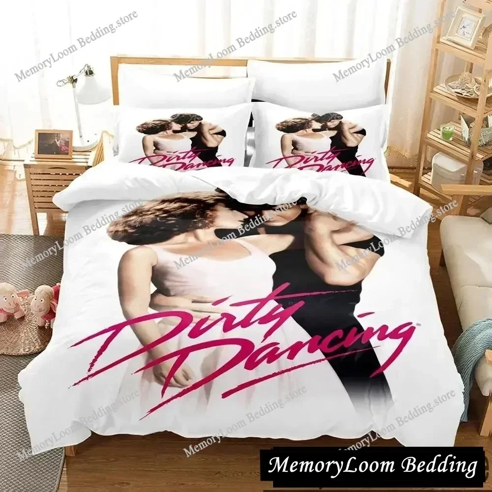 Movie Poster Cool Dirty Dancing Bedding Set Single/Full/Queen Size 3D Print Duvet Cover Bedroom Decor Soft Set Luxury Gift
