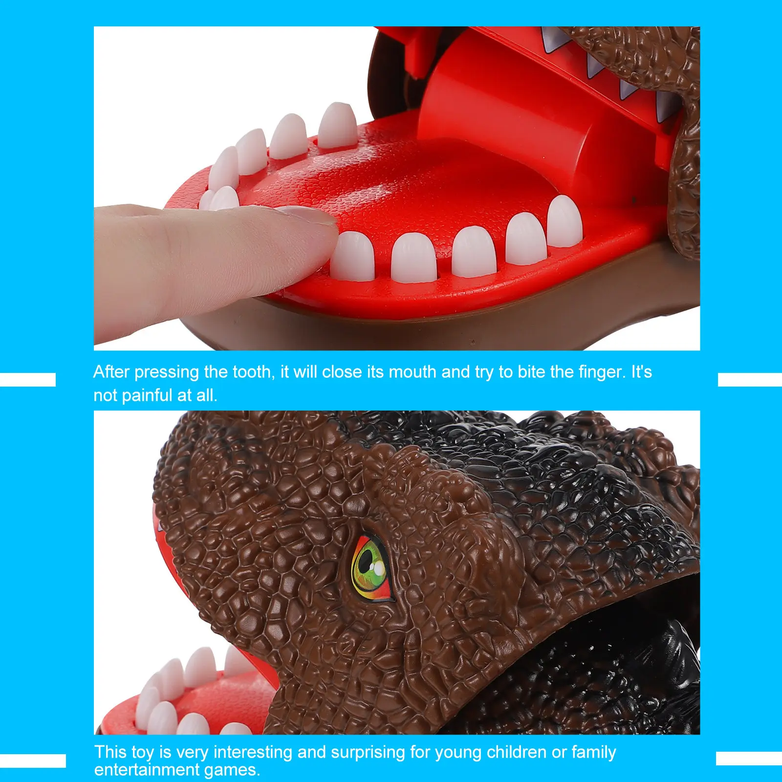 Rubber Biting Finger Plaything Funny Family Game Kids Party Relaxation Anxiety Relief Role Play Gift