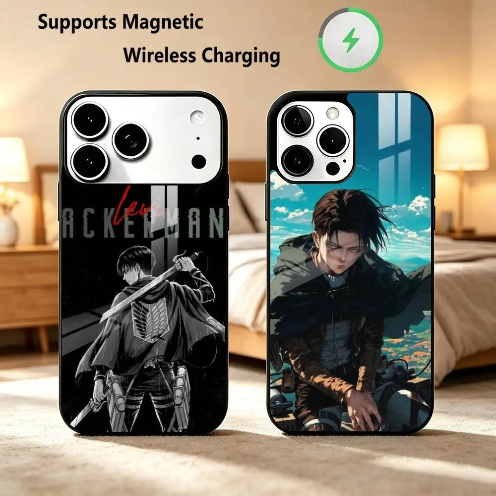 capa-para-iphone-18-17-16-15-14-13-12-11-plus-pro-com-o-tema-attack-on-titan-levi-permite-carregamento-sem-fio-por-inducao-magnetica