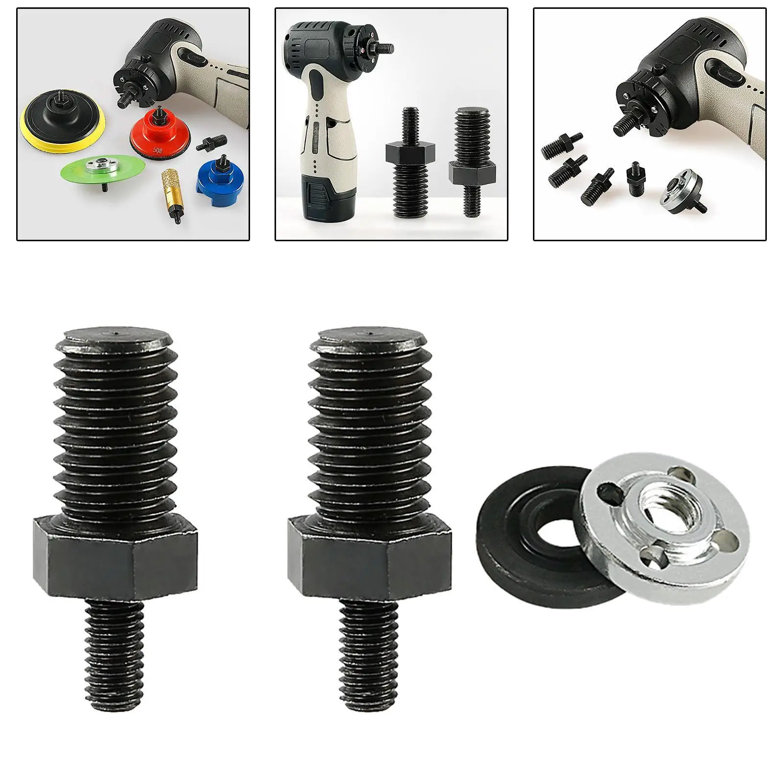 Angle Grinder Shaft Adapter Accessories Extension Rod Reliable Metal Connector for Home and Shop