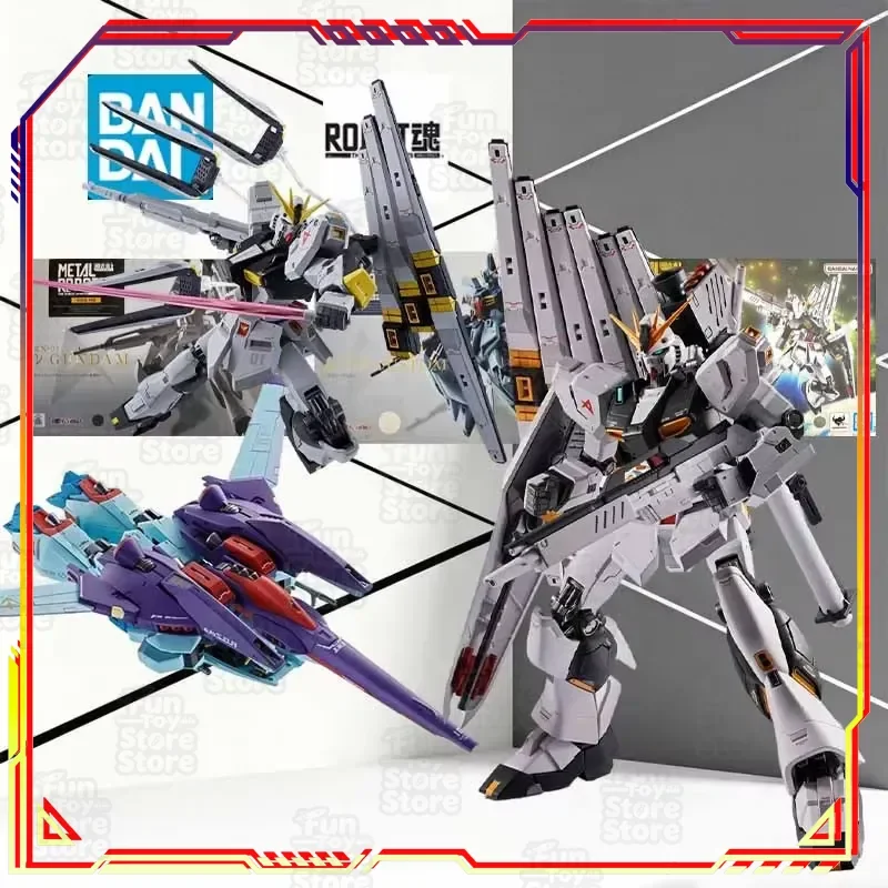 Bandai Gundam Re-GZ Custom METAL ROBOT Spirits RGZ-91B Action Figure Char's Counterattack MSV Model Kit with Foam Box