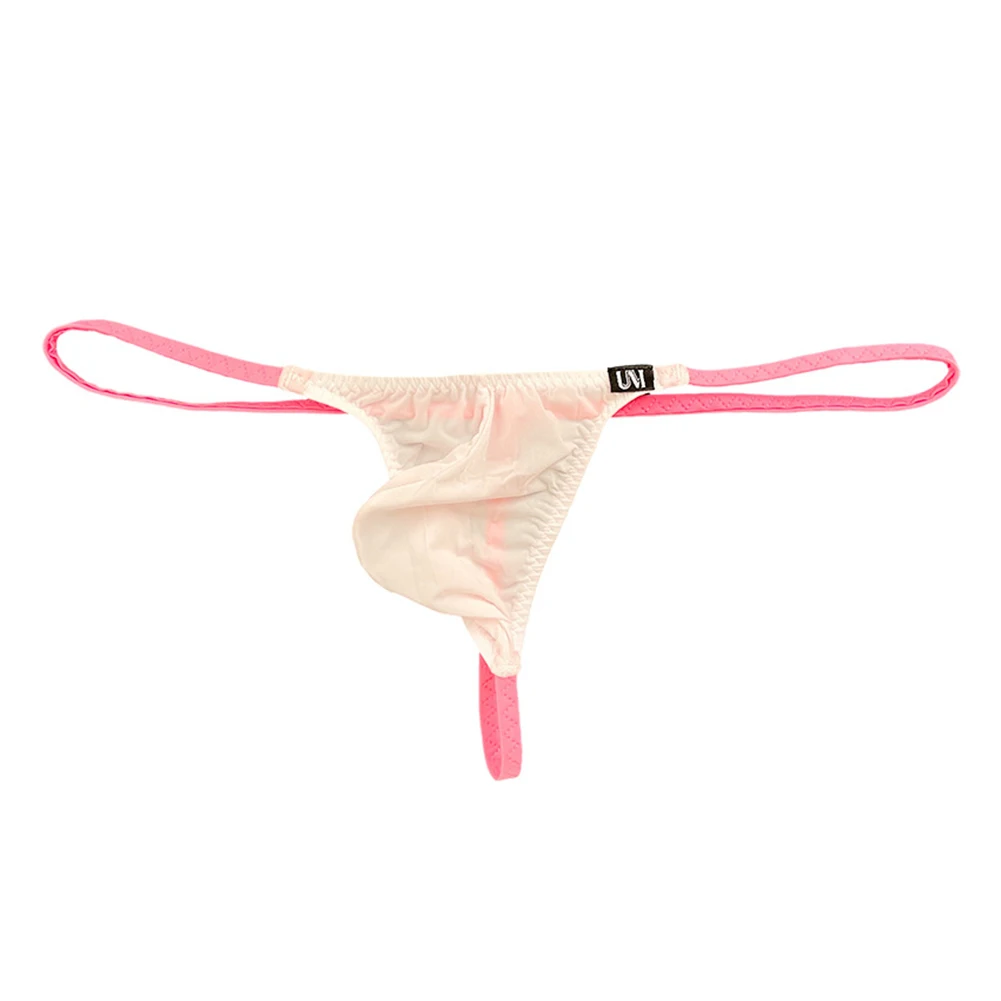 

Men Color Blocking Mesh Gay Pouch G-string Underwear For Man Calcinha Low Rise Men's Lingerie Underwear High Elastic Underpants