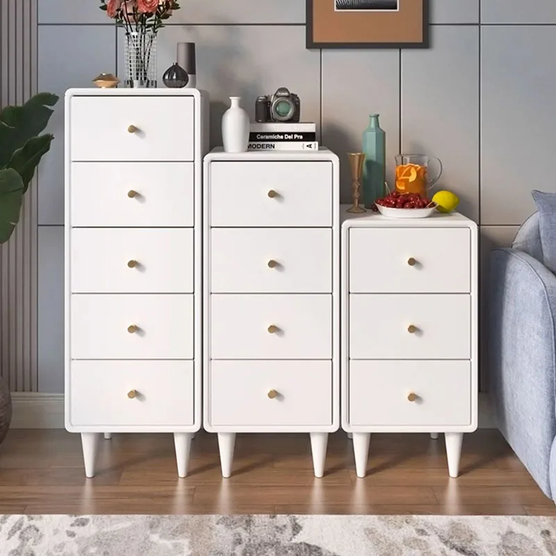 

Organizer Cube Living Room Cabinet Mobile Side Space Saving Corner Drawers Cabinet Entryways White Gabinete French Furniture