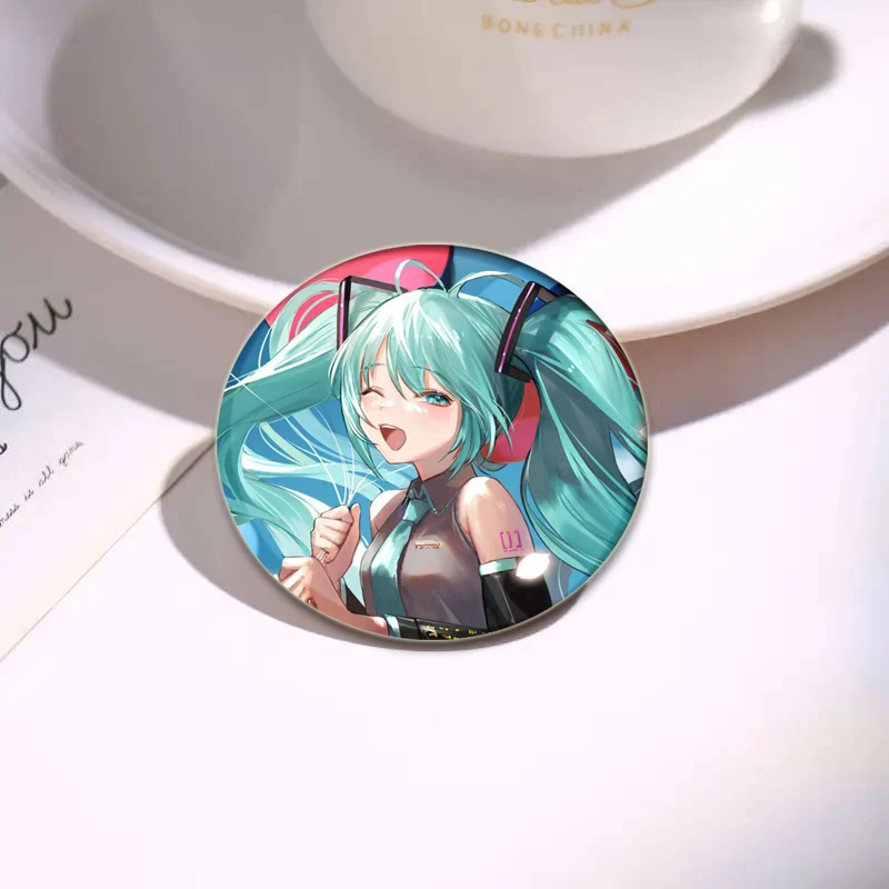 58mm Anime Project SEKAI Brooch Miku Pins Fashion Jewelry Accessories Cartoon Cosplay Badge for Clothes Backpack Decoration