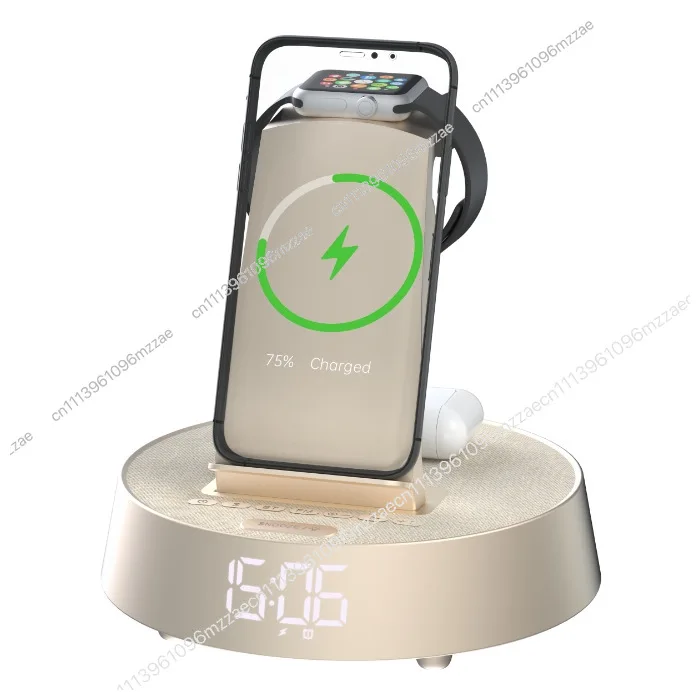 New five-in-one Bluetooth speaker, mobile phone charging, watch charging integrated multi-function wireless charging