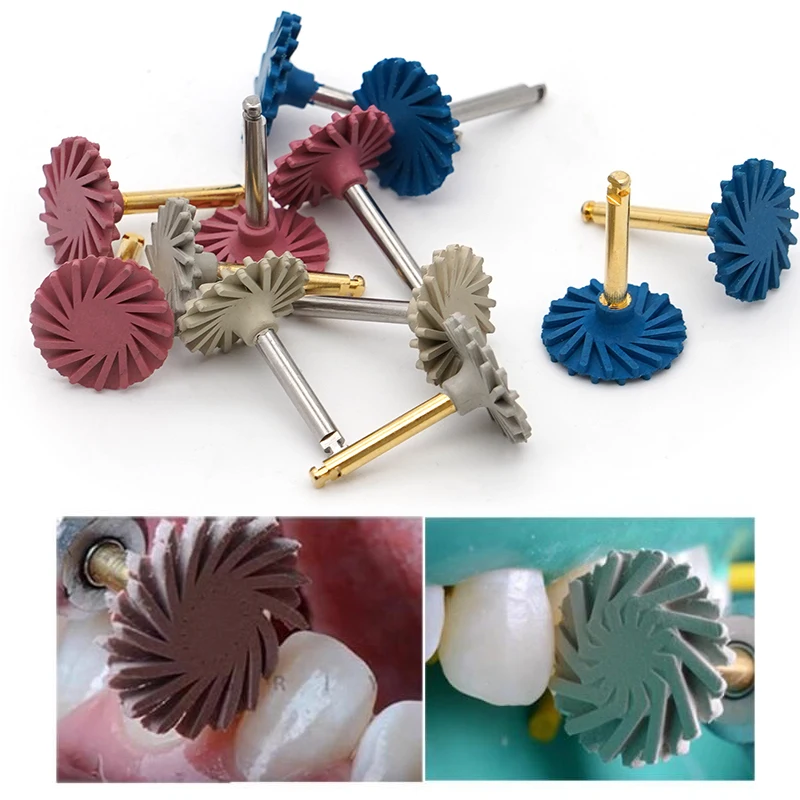 1Pcs Dental Composite Resin Polishing Disc Silicone Self-Glazed Polishing Wheel Spiral Flex Brush Dentistry Material ﻿